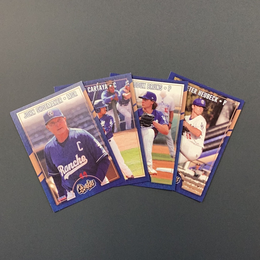 Rancho Cucamonga Quakes 2022 Team Card Set Rancho Cucamonga Quakes