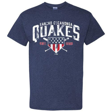Rancho Cucamonga Quakes Blue Dodgers MLB T-shirt – Rancho Cucamonga Quakes  Official Store